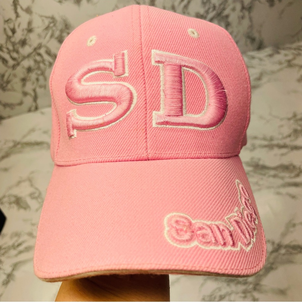 Sara Pink San Diego Embroidered Cap Hat